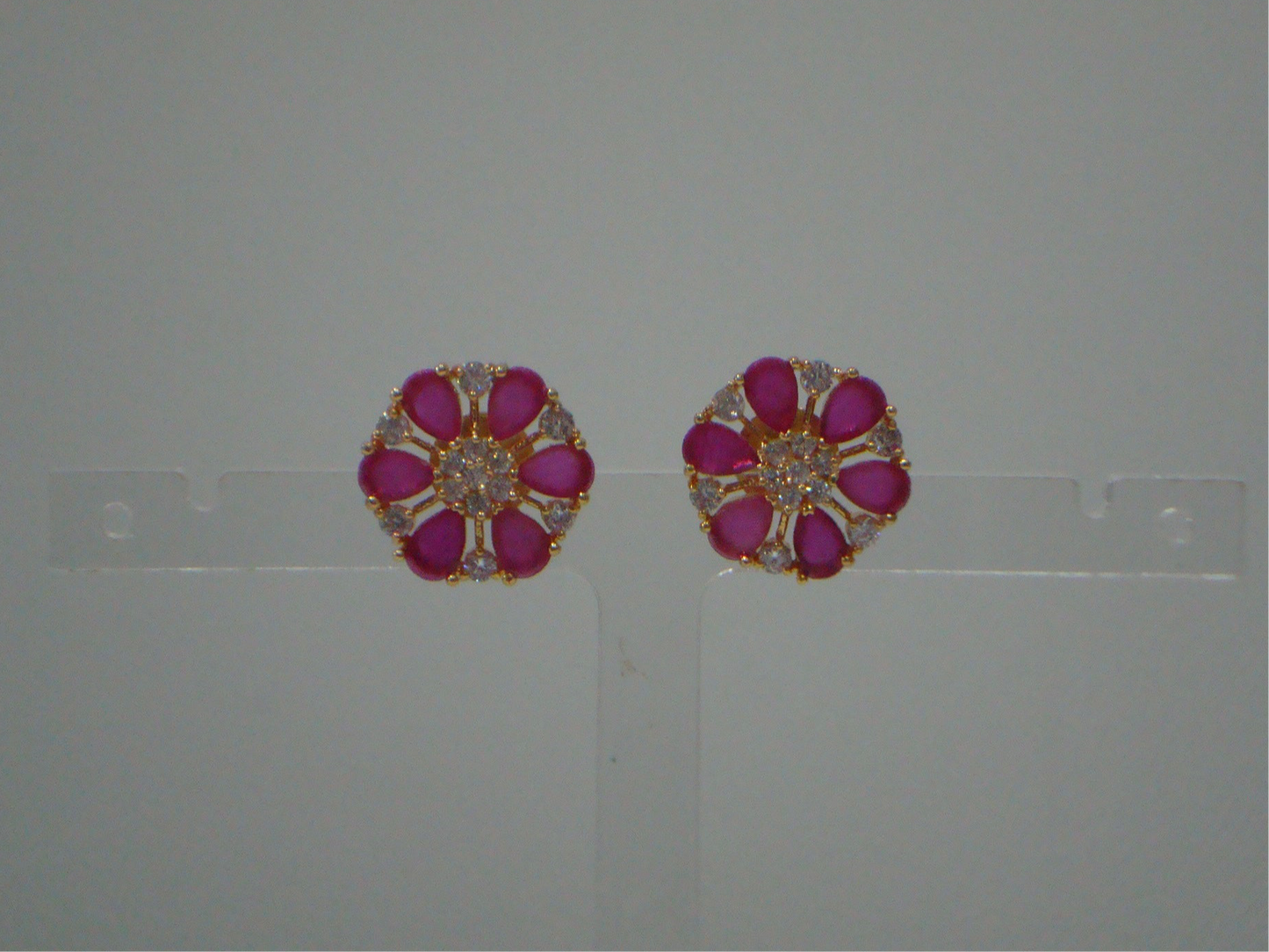 Pink AD Stud Earrings
