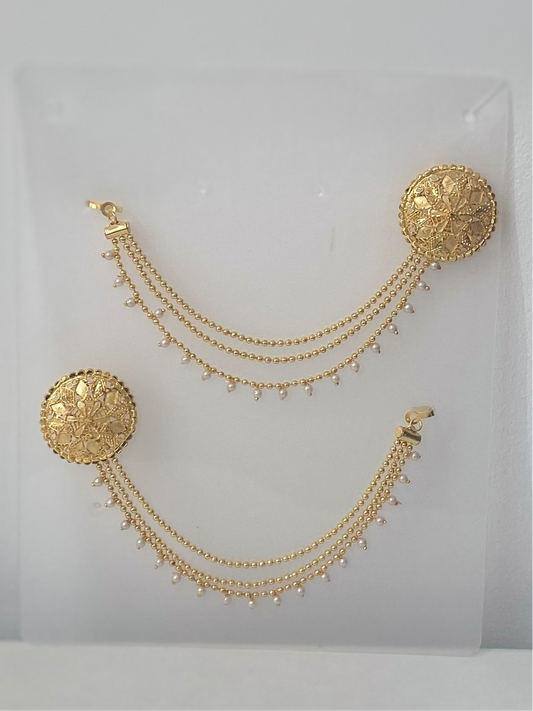 Gold Stud Attached Sahare